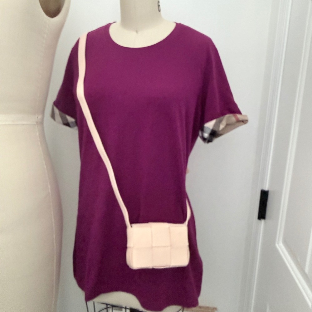 Bottega Veneta Cassette Wallet on Strap Pink Maxi Intrecciato Leather 667048 - Picture 15 of 15